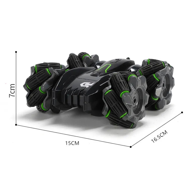 HKM-600275 Double-Sided RC Drift Stunt Car with Rotating Lights for Off-Road Climbing Fun