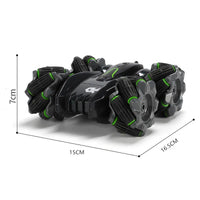 HKM-600275 Double-Sided RC Drift Stunt Car with Rotating Lights for Off-Road Climbing Fun