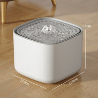 HKM-6003389 Large Capacity Automatic Constant Temperature Water Fountain for Dogs and Cats - USB Plug-In, Multiple Colors Available