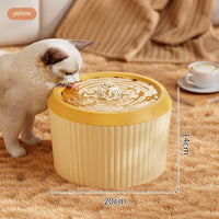 HKM-6003389 Large Capacity Automatic Constant Temperature Water Fountain for Dogs and Cats - USB Plug-In, Multiple Colors Available