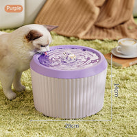 HKM-6003389 Large Capacity Automatic Constant Temperature Water Fountain for Dogs and Cats - USB Plug-In, Multiple Colors Available