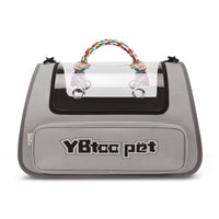 HKM-6003773 Portable Transparent Pet Carrier Bag - Large Capacity, Foldable Oxford Cloth in Various Colors