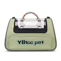 HKM-6003773 Portable Transparent Pet Carrier Bag - Large Capacity, Foldable Oxford Cloth in Various Colors