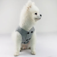 HKM-6003901 Cozy Cotton Vest and Trousers Suit for Four-Legged Friends, Sizes XS to 2XL