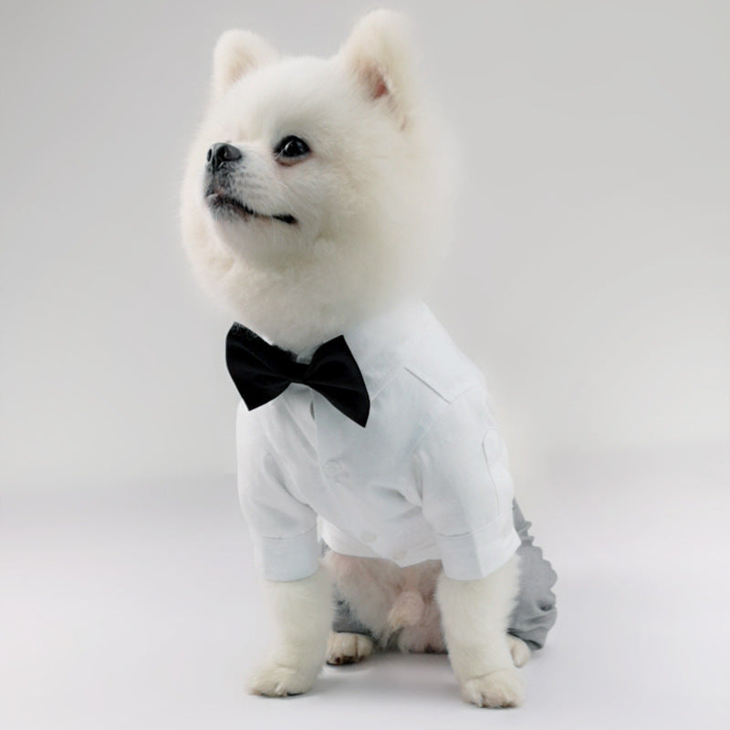 HKM-6003901 Cozy Cotton Vest and Trousers Suit for Four-Legged Friends, Sizes XS to 2XL
