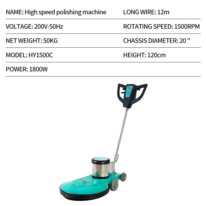HKM-600403 High-Speed Floor Burnisher and Polisher for Shops and Hotels