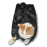 HKM-6004797 Cat Bath and Cleaning Bag - Anti-Scratch Feeding and Grooming Bag, 420D PU Oxford Fabric, Compact Design