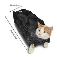 HKM-6004797 Cat Bath and Cleaning Bag - Anti-Scratch Feeding and Grooming Bag, 420D PU Oxford Fabric, Compact Design