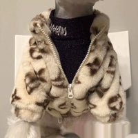 HKM-600787 Autumn and Winter Smoky Fur Dog Coat for Small to Large Breeds