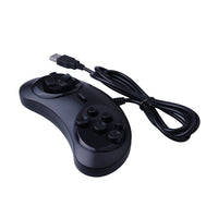 HKM-600851 USB Game Controller for PC, Black, Model SG002-BL-1PCS, 1.8m Cable Length