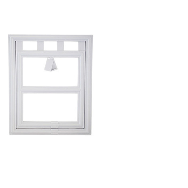 HKM-6008765 Pet Screen Door for Small Dogs - Durable Plastic Design, Black or White, Easy Install, Large Size