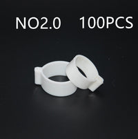HKM-6009149 Colorful Open Ring Poultry Foot Rings - 100 PCS, 16mm Diameter for Chicken Farms