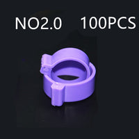 HKM-6009149 Colorful Open Ring Poultry Foot Rings - 100 PCS, 16mm Diameter for Chicken Farms