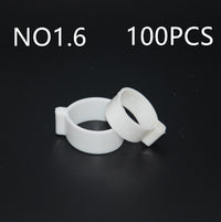 HKM-6009149 Colorful Open Ring Poultry Foot Rings - 100 PCS, 16mm Diameter for Chicken Farms