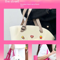 HKM-6009533 Portable Lightweight Pet Shoulder Bag for Cats and Dogs - Large Capacity, Soft EVA Material