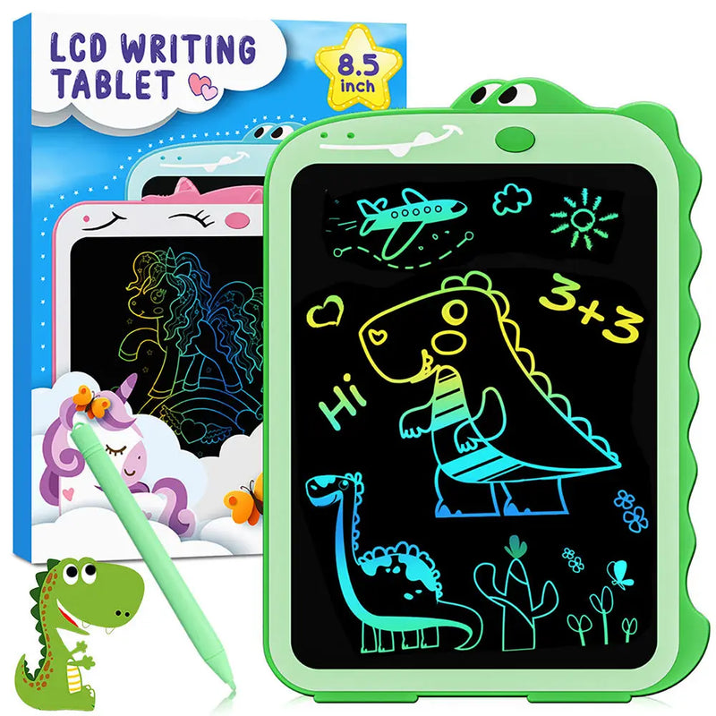 HKM-600979 Dinosaur-Themed 8.5-Inch LCD Writing Tablet for Kids - Educational Drawing Board Gift