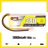 HKM-601043 High Burst 380mAh 2S 7.6V 90C Lithium Polymer Battery for Racing Drones and RC Cars