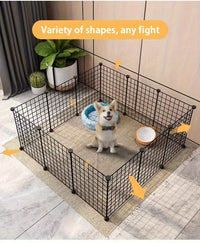 HKM-6010557 Indoor Dog Pen for Small to Medium Dogs – Versatile Home Isolation and Kennel Fence with Access Door