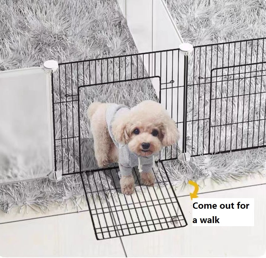 HKM-6010557 Indoor Dog Pen for Small to Medium Dogs – Versatile Home Isolation and Kennel Fence with Access Door