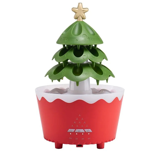 HKM-601107 Red and White Essential Oil Diffuser with Remote Control and Timer Settings