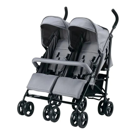 HKM-601171 Lightweight Twin Umbrella Stroller for Infants and Toddlers with Easy Fold and Adjustable Canopy