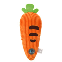 HKM-6012733 Durable Plush Pet Toy for Dogs - Assorted Fruit Shapes Including Carrot, Cactus, Watermelon and More
