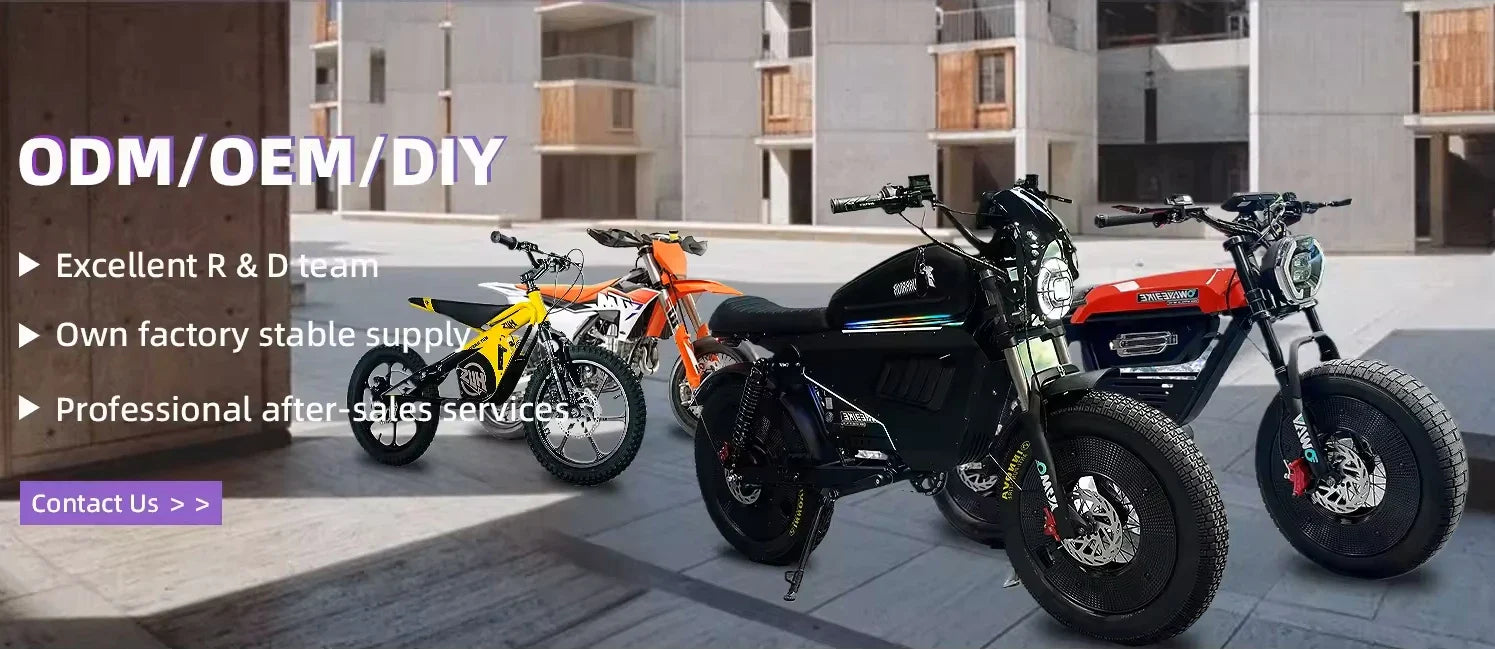 HKM-601299 1000W Brushless Motor Electric Off-Road Bike with 48V 15AH Battery - 6 Speed, 50km/h Max Speed, 20-Inch Wheels