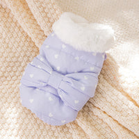 HKM-6013629 Thickened Flannel Vest for Kittens and Puppies - Available in Purple, Orange, Pink