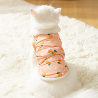 HKM-6013629 Thickened Flannel Vest for Kittens and Puppies - Available in Purple, Orange, Pink