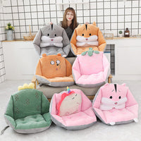 HKM-601363 Cactus Hamster Cartoon Cushion - Plush PP Cotton Filling, Various Colors and Designs, 40x40x60CM