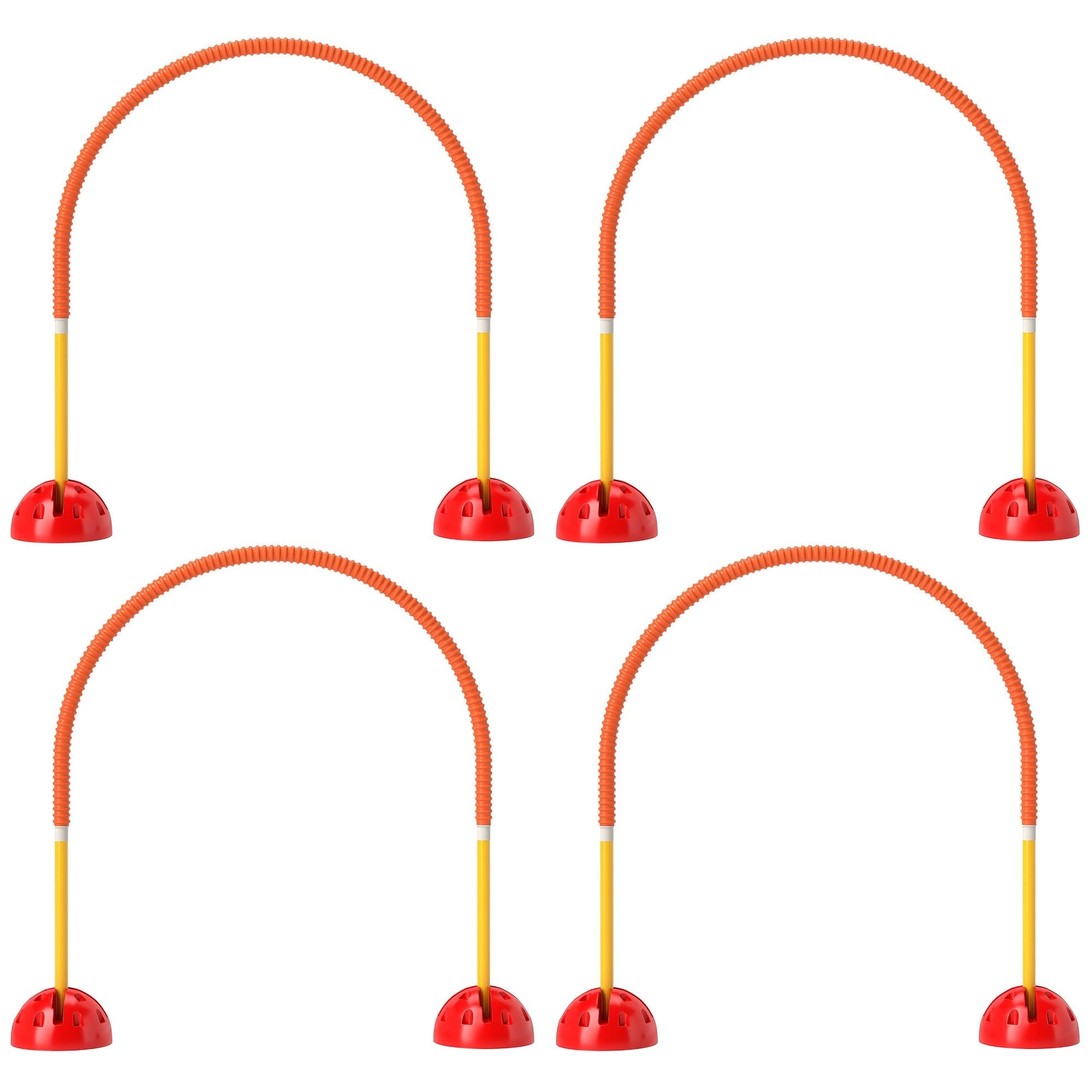 HKM-6013885 4-Piece Adjustable Dog Agility Equipment Set with Carry Bag - Portable and Easy to Assemble