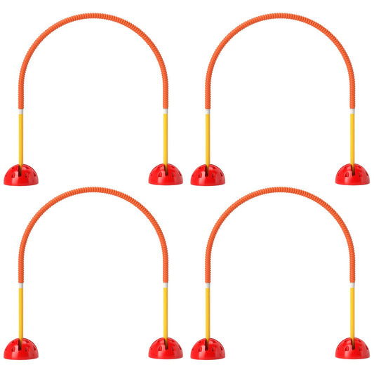 HKM-6013885 4-Piece Adjustable Dog Agility Equipment Set with Carry Bag - Portable and Easy to Assemble