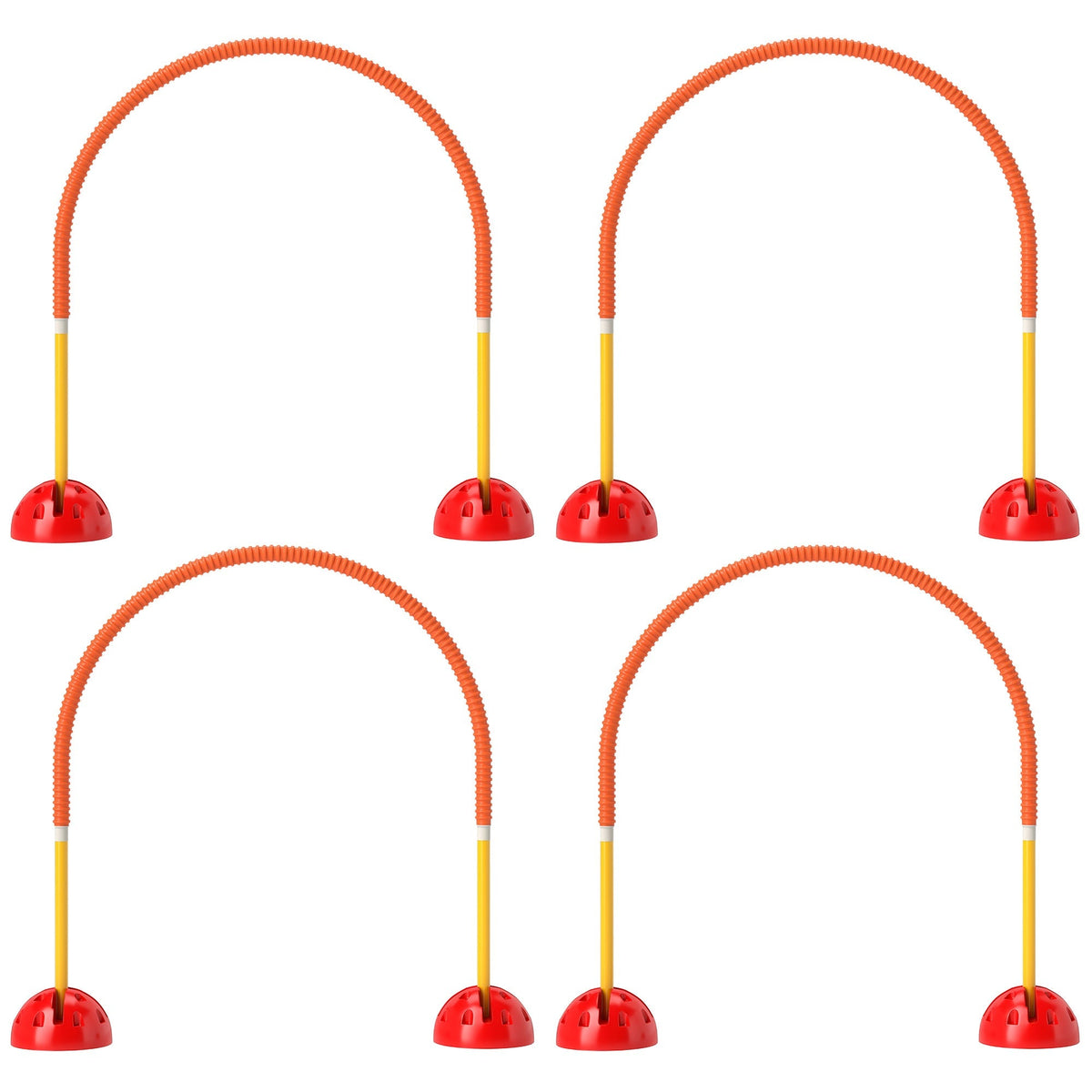 HKM-6013885 4-Piece Adjustable Dog Agility Equipment Set with Carry Bag - Portable and Easy to Assemble