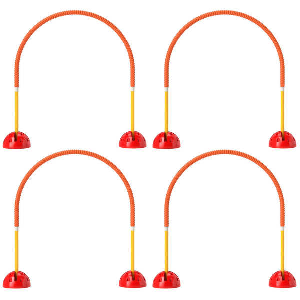 HKM-6013885 4-Piece Adjustable Dog Agility Equipment Set with Carry Bag - Portable and Easy to Assemble