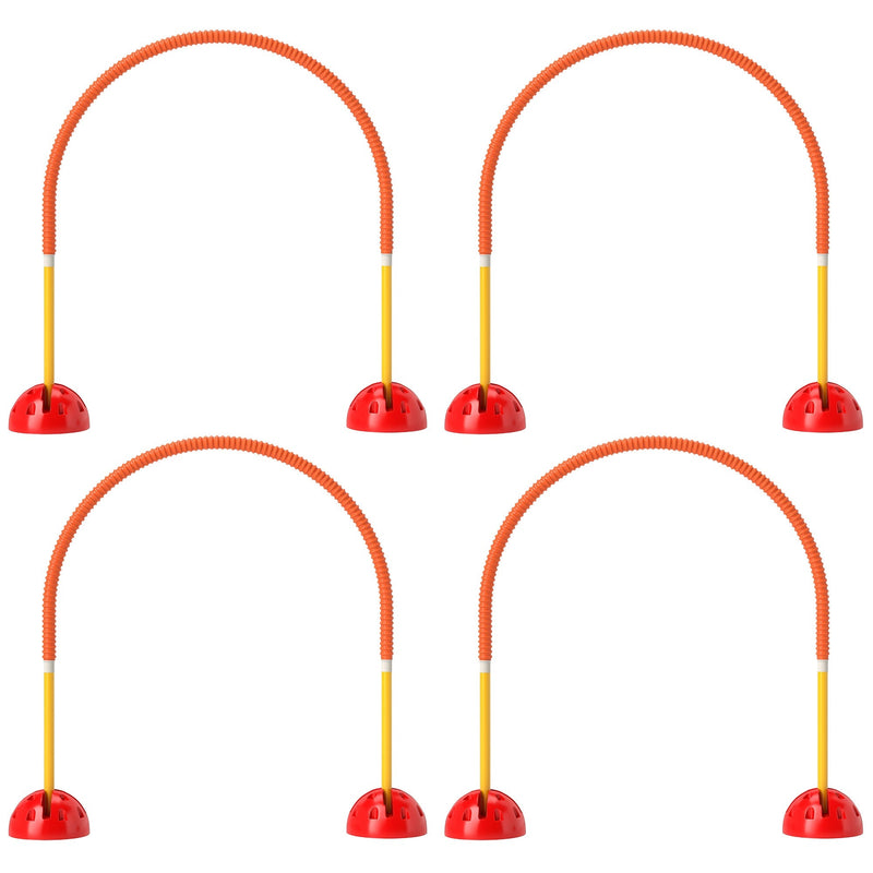 HKM-6013885 4-Piece Adjustable Dog Agility Equipment Set with Carry Bag - Portable and Easy to Assemble