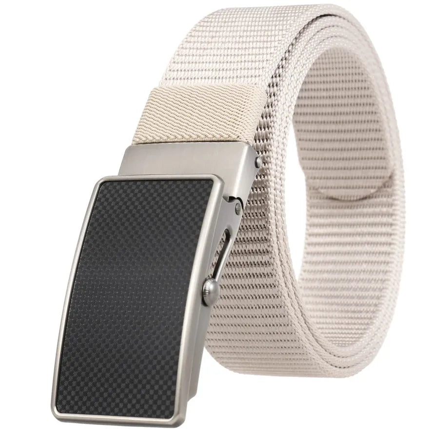 HKM-601683 Nylon Braided Men's Roller Buckle Belt - Model LY36-23553-1