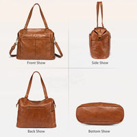 HKM-601683 Stylish PU Leather Tote Bag for Women - Large Capacity Shoulder Handbag for Office and Daily Use