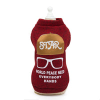 HKM-6017213 Casual Knit Sweatshirt for Pets in Green, Wine Red, and Blue - Various Sizes Available