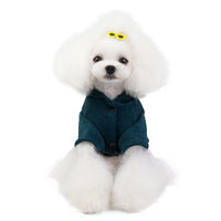 HKM-6017213 Casual Knit Sweatshirt for Pets in Green, Wine Red, and Blue - Various Sizes Available