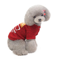 HKM-6017213 Casual Knit Sweatshirt for Pets in Green, Wine Red, and Blue - Various Sizes Available