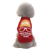 HKM-6017213 Casual Knit Sweatshirt for Pets in Green, Wine Red, and Blue - Various Sizes Available