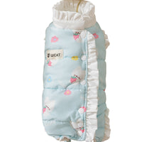 HKM-6017597 Cozy Fleece Jumpsuit for Dogs and Cats - Warm Autumn and Winter Wear with Cute Animal Patterns