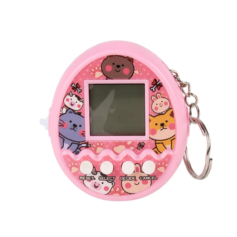HKM-601811 3D Cartoon PVC Plastic Kids Car Key Chain Ring Toy – Retro Game Design