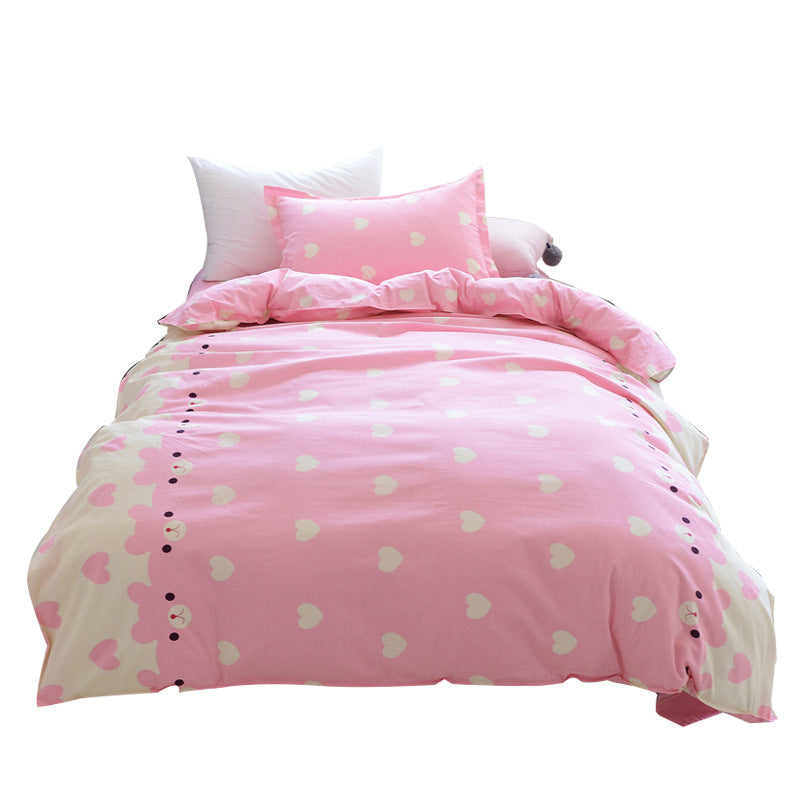 HKM-601811 Cartoon Animation Series Cotton Bedding Set - 3-Piece Twin Size
