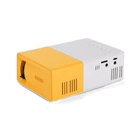 HKM-601811 Mini Portable Projector YG300 - 1080p HD Resolution, Compact Design in Yellow, Blue, and Black