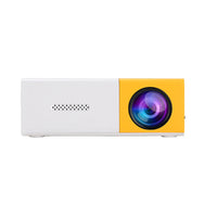 HKM-601811 Mini Portable Projector YG300 - 1080p HD Resolution, Compact Design in Yellow, Blue, and Black