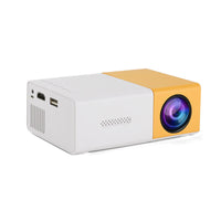 HKM-601811 Mini Portable Projector YG300 - 1080p HD Resolution, Compact Design in Yellow, Blue, and Black