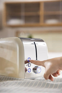 HKM-601875 Stainless Steel 2-Slice Electric Sandwich Toaster with Smart Features