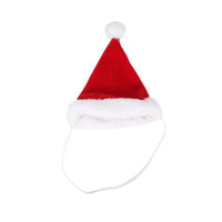 HKM-6019389 Small Christmas Pet Tiara with Rabbit Hair and Cotton Headband