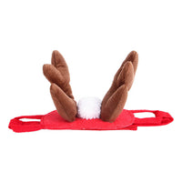 HKM-6019389 Small Christmas Pet Tiara with Rabbit Hair and Cotton Headband